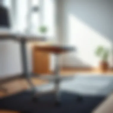 Ergonomic Adjustable Desk Stool A sleek adjustable desk stool showcasing ergonomic design