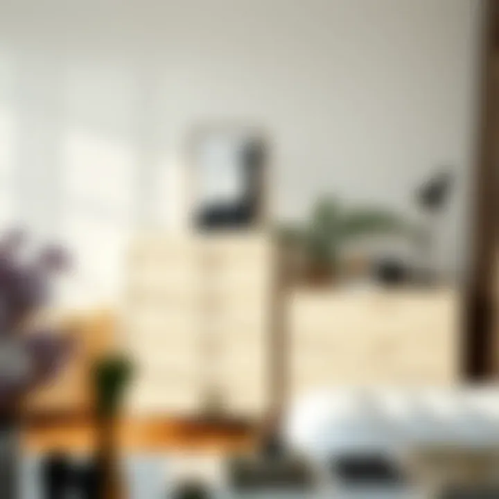 Minimalist Dresser in Modern Design Minimalist dresser in a modern bedroom setting