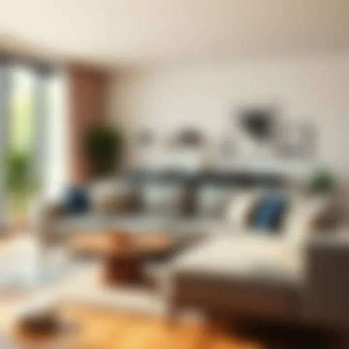 Stylish affordable sofa in a modern living room setting