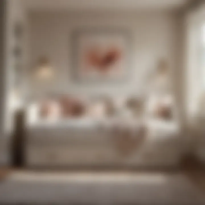 Cozy built-in daybed in a serene bedroom setting with soft lighting