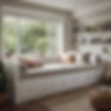 Functional built-in daybed that doubles as storage in a compact space
