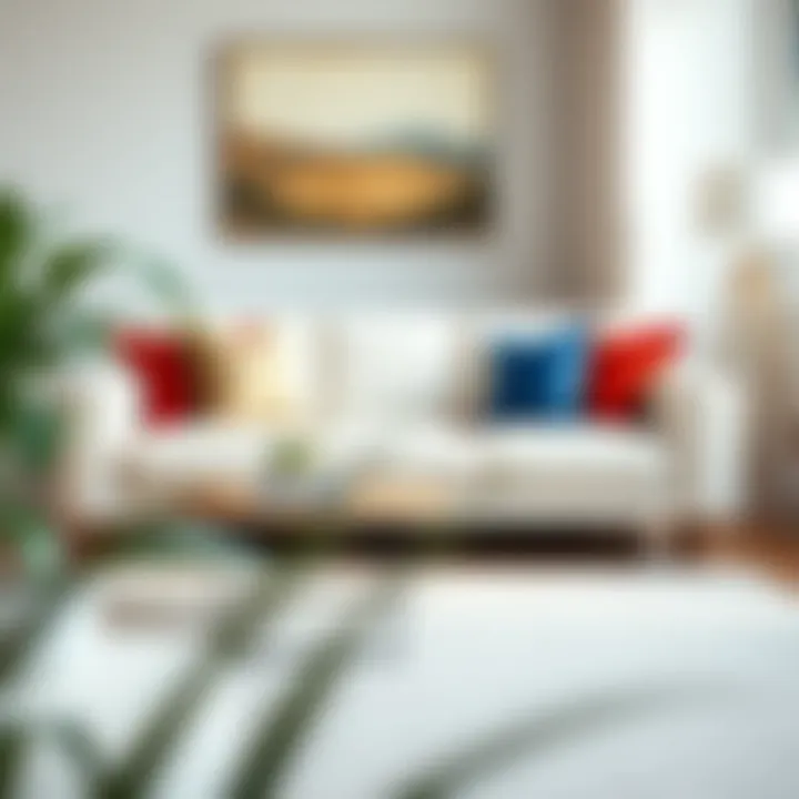 Chic Convertible Sofa with Style Chic convertible sofa with vibrant cushions