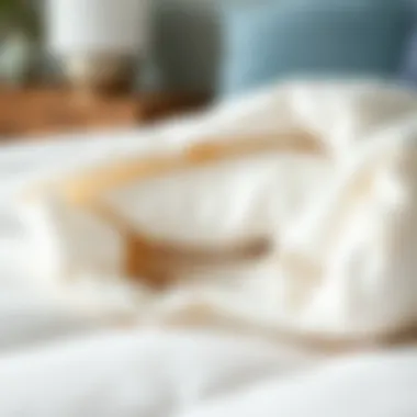 Close-up of down filling showcasing softness and quality