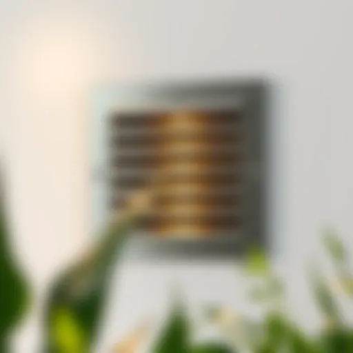 Modern Aesthetic of Stainless Steel Wall Vent Covers Elegant stainless steel wall vent cover enhancing modern decor