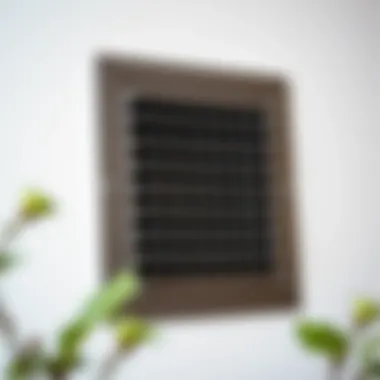 Step-by-step installation of a stainless steel wall vent cover