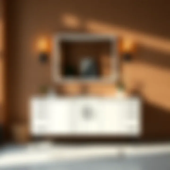 Elegant 42-inch vanity cabinet with modern design