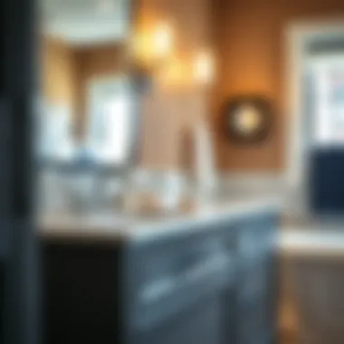 Quality Materials for Lasting Impressions Close-up of high-quality materials in a vanity cabinet