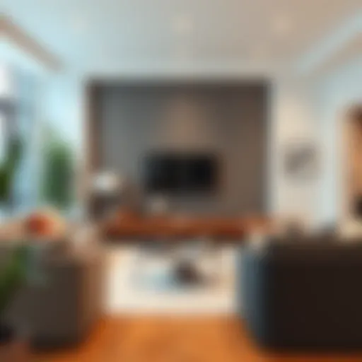 Modern Living Room Design Elegant living room setup showcasing modern furniture