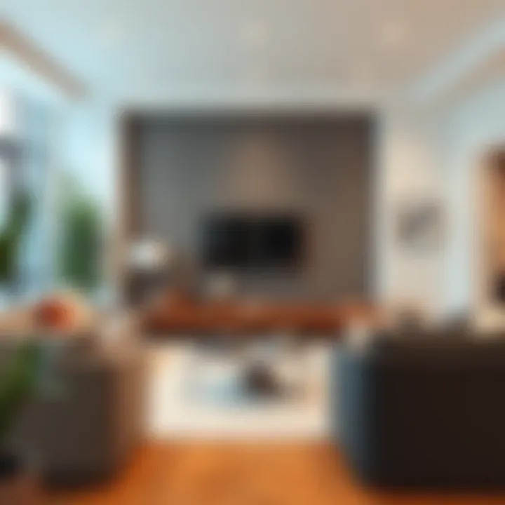 Modern Living Room Design Elegant living room setup showcasing modern furniture