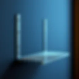 Elegant wire shelf bracket showcasing sturdy design