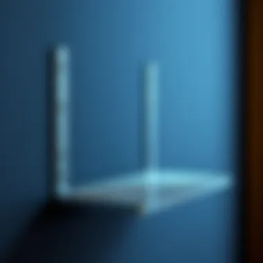 Elegant wire shelf bracket showcasing sturdy design