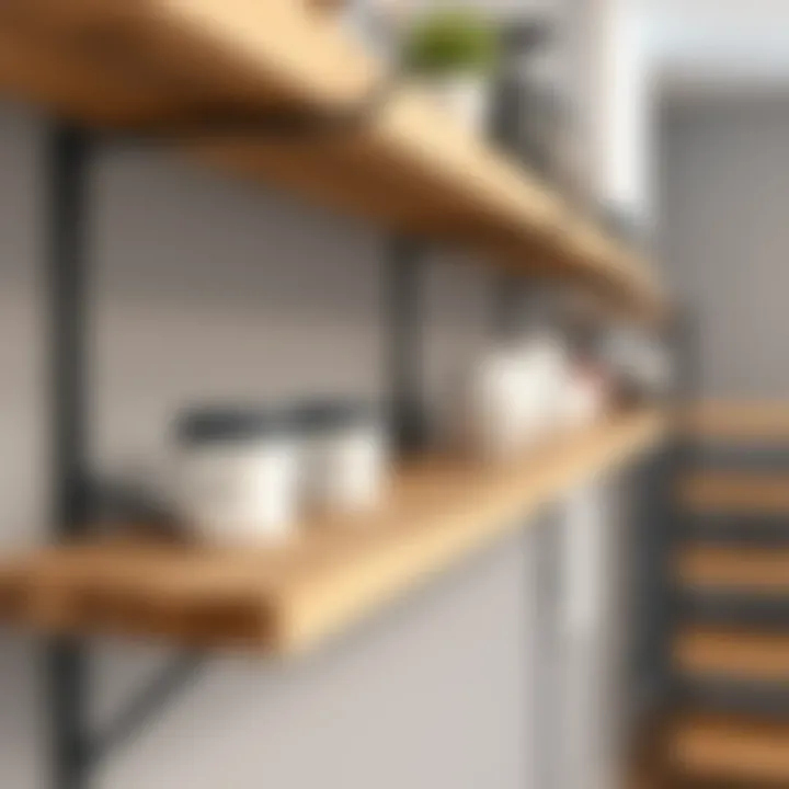 Various material options for wire shelf brackets