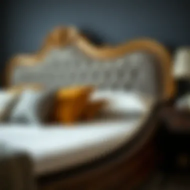 The Art of Craftsmanship in Bed Frames Close-up of intricate bed frame details and craftsmanship