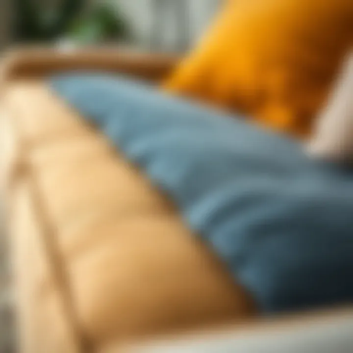 Close-Up of Fabric Types Used in Sofa Covers Close-up of fabric types used in sofa covers