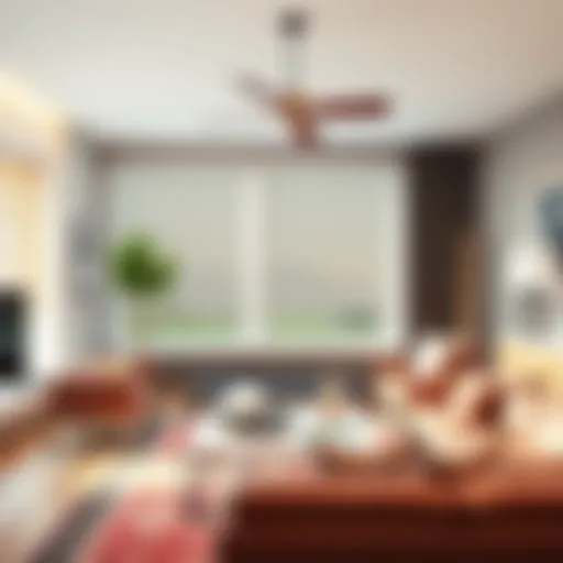 Elegant living room featuring stylish 35 x 82 blinds