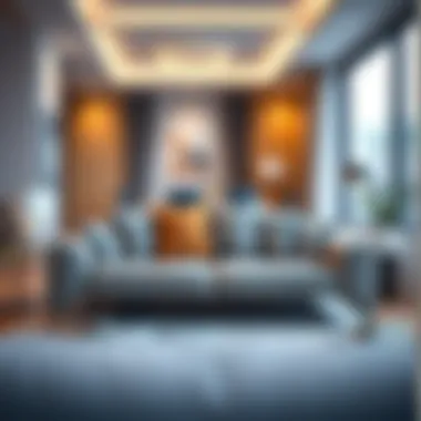 Elegant Convertible Sofa in Style Elegant convertible sofa in a modern living room