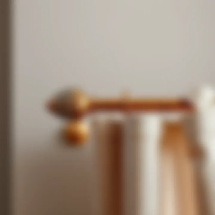 Elegant drapery rod showcasing modern design