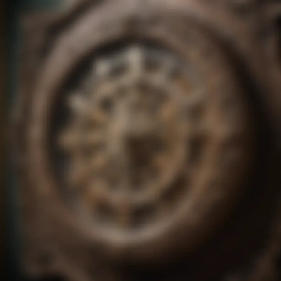 Antique England wall clock showcasing intricate craftsmanship