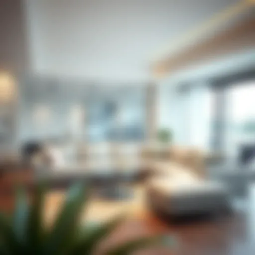 Contemporary Living Room with Light Grey Sofa Elegant light grey sectional sofa with chaise in a contemporary living room