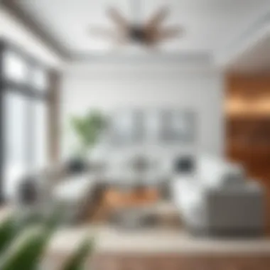 Light grey sectional sofa with chaise integrated into a modern interior design