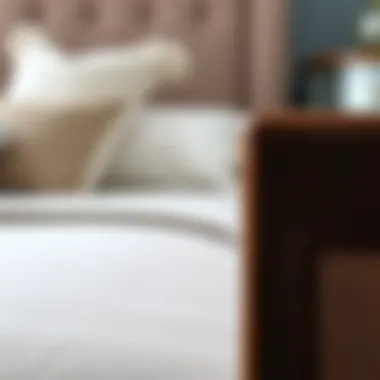 Close-up of high-quality materials used in bedroom furniture