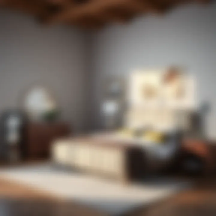 Modern Elegance in Queen Bedroom Sets Elegant queen bedroom set featuring a modern design