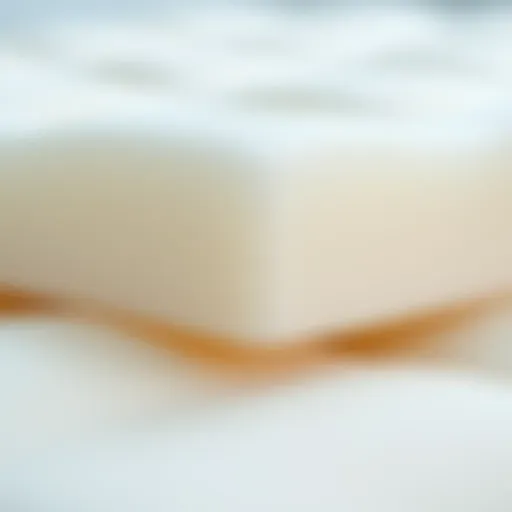 Close-up view of gel foam pad texture