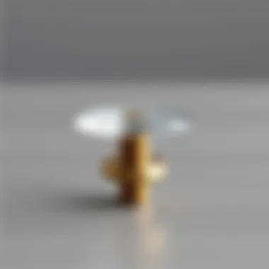 Elegant two-screw cabinet knob design