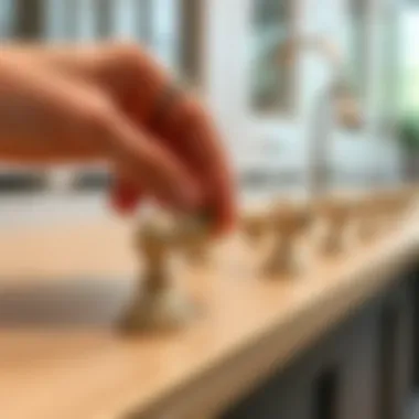 Installation process of two-screw cabinet knobs