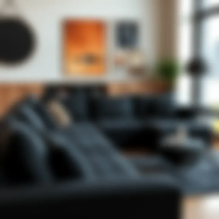 Showcasing various materials used in sectional sofas