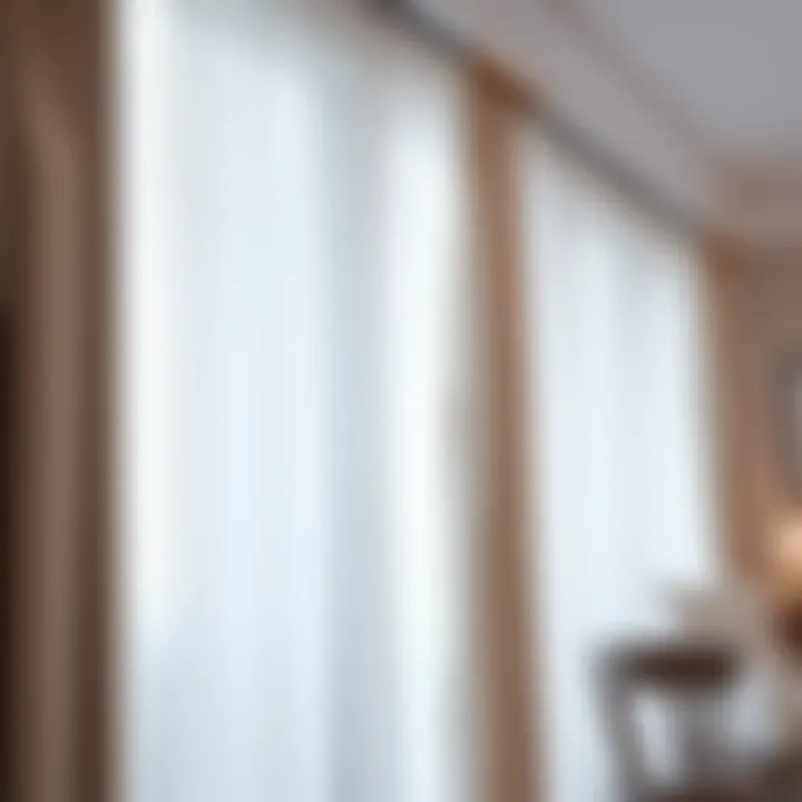 Elegant curtain rod suitable for long windows