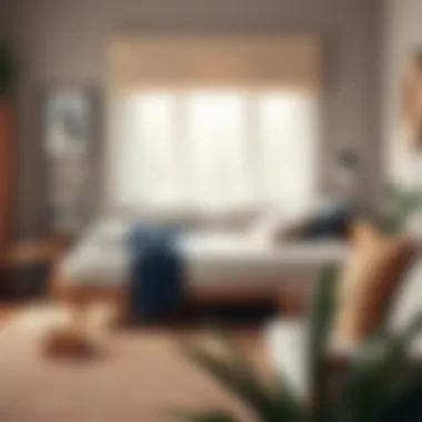 Versatile day bed arranged as a cozy reading nook