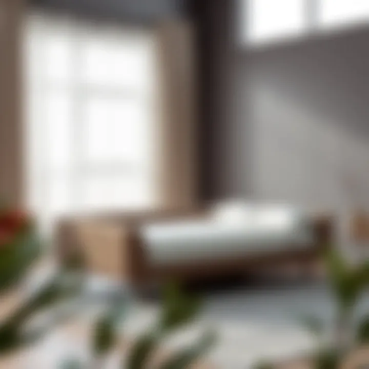 Elegant day bed with plush mattress in a modern setting