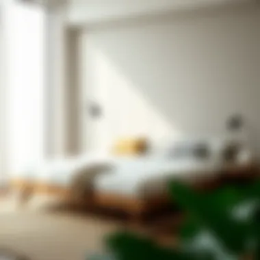 Contemporary day bed showcasing minimalist design principles