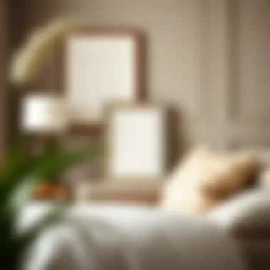 Stylish Interior with a Silver Photo Frame Stylish interior featuring a 5x7 silver photo frame