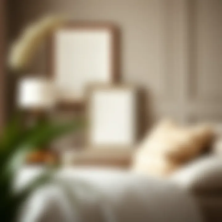 Stylish Interior with a Silver Photo Frame Stylish interior featuring a 5x7 silver photo frame