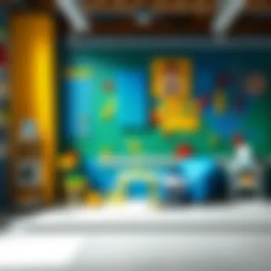 Lego Room Dividers Creating Fun Spaces for Kids An artistic representation of Lego room dividers in a children's play area