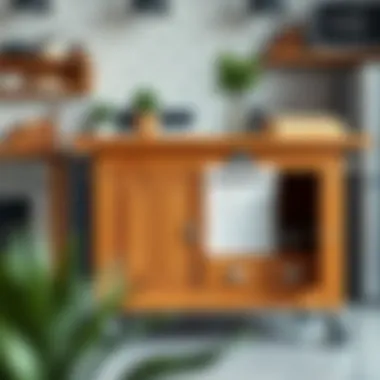 Maintenance Tips for Kitchen Island Maintenance tips displayed alongside an industrial kitchen island