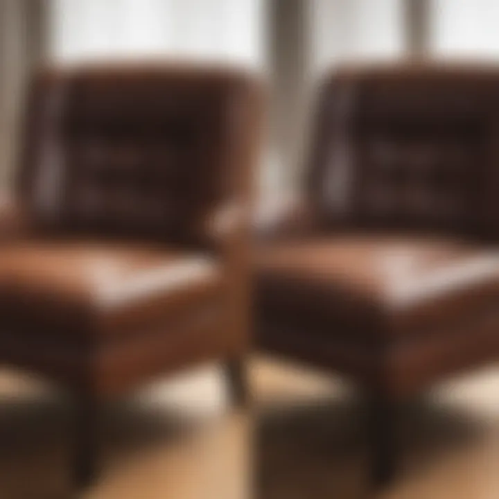 Before and after comparison of leather care using Kevian cleaner