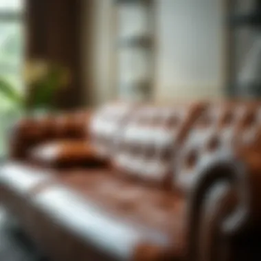 The Elegance of Leather Sofas Luxurious leather sofa showcasing its texture and elegance