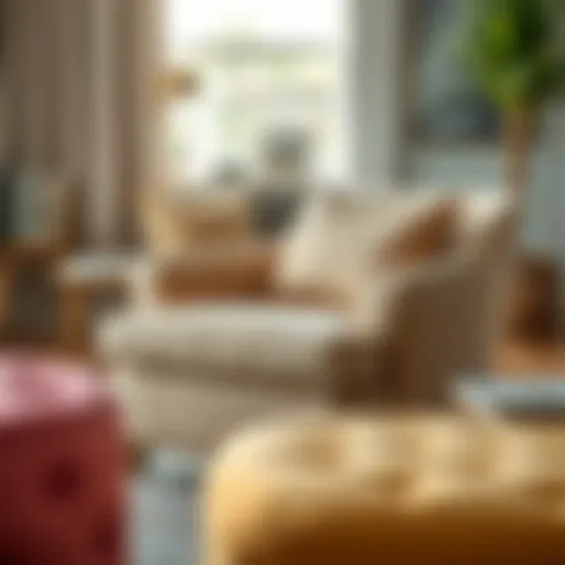 Elegant lounge chair slipcovers in various fabrics