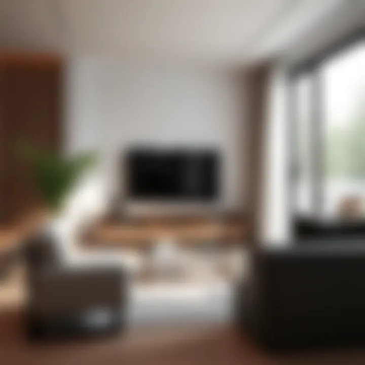 Variety of metal TV stands in different styles