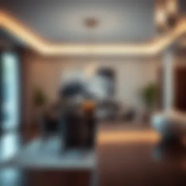 Contemporary Dining Space Contemporary dining space featuring a stylish 8 ft table integration