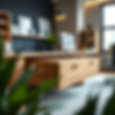 Aesthetic Appeal of Oak in Modern Workspaces Elegant oak filing drawer in a contemporary office setting