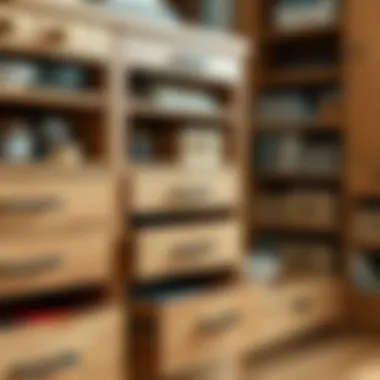 The Functional Benefits of Oak Filing Drawers Organized oak filing drawers showcasing efficient storage