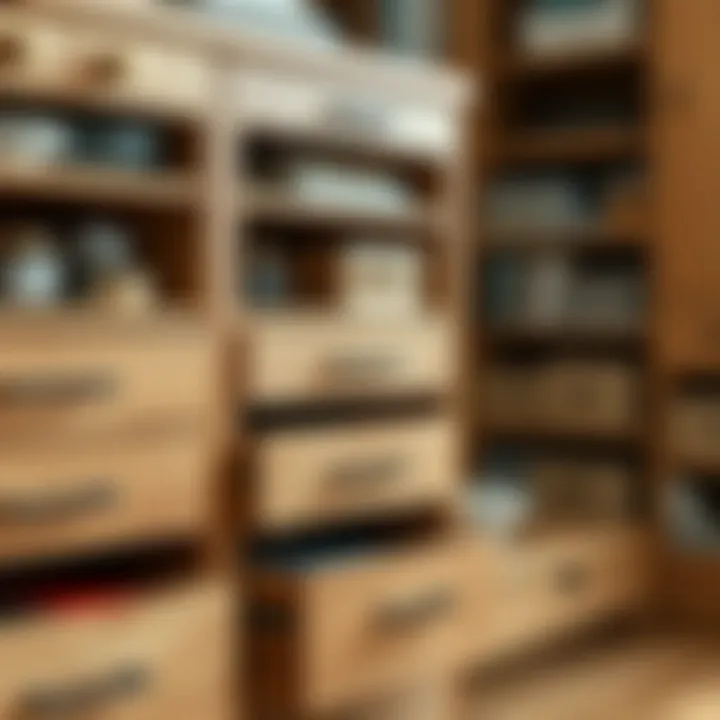 The Functional Benefits of Oak Filing Drawers Organized oak filing drawers showcasing efficient storage