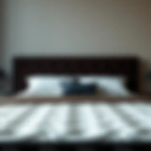 Luxurious king size mattress showcasing premium materials