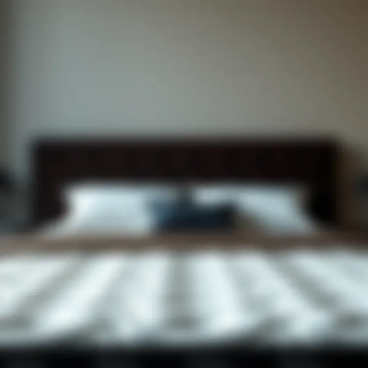 Luxurious king size mattress showcasing premium materials