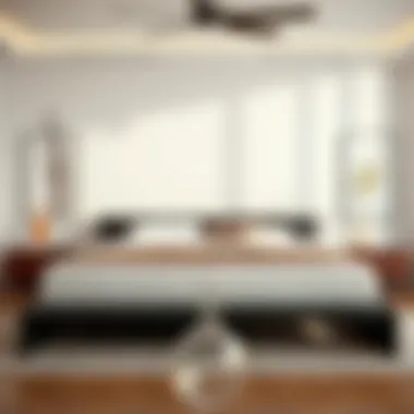 Elegant full bed arrangement in a modern bedroom