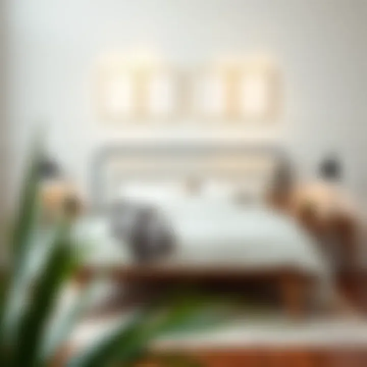 Practical bedding options featured with a full bed